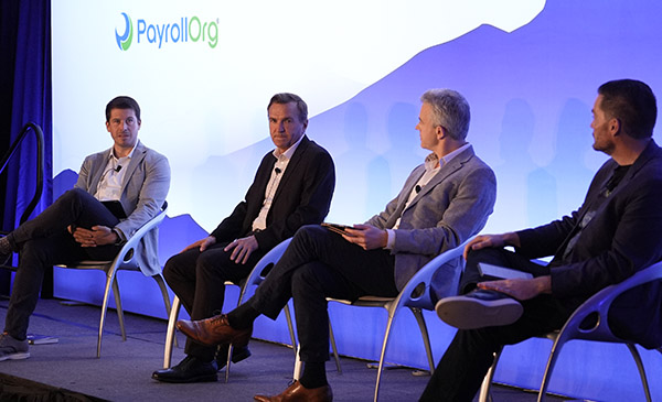 Nick Day, CEO of JGA Recruitment Group,Greg Harmer, VP of HR Shared Services at CVS, Nathan Male, Partner at Deloitte, and Joe Ranzau, Partner at Grant Thornton